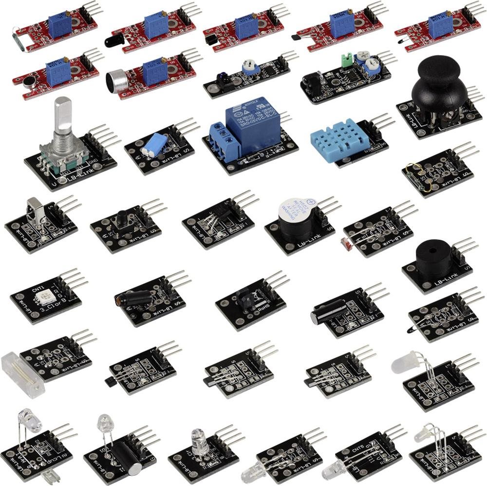 Купить Joy-it Sensor-Kit SEN-Kit X40 Arduino, Banana Pi, Cubieboard, Raspberry Pi®, Raspberry Pi® A, B, B+, pcDuino (SEN-Kit X40) в магазине wardena.ru