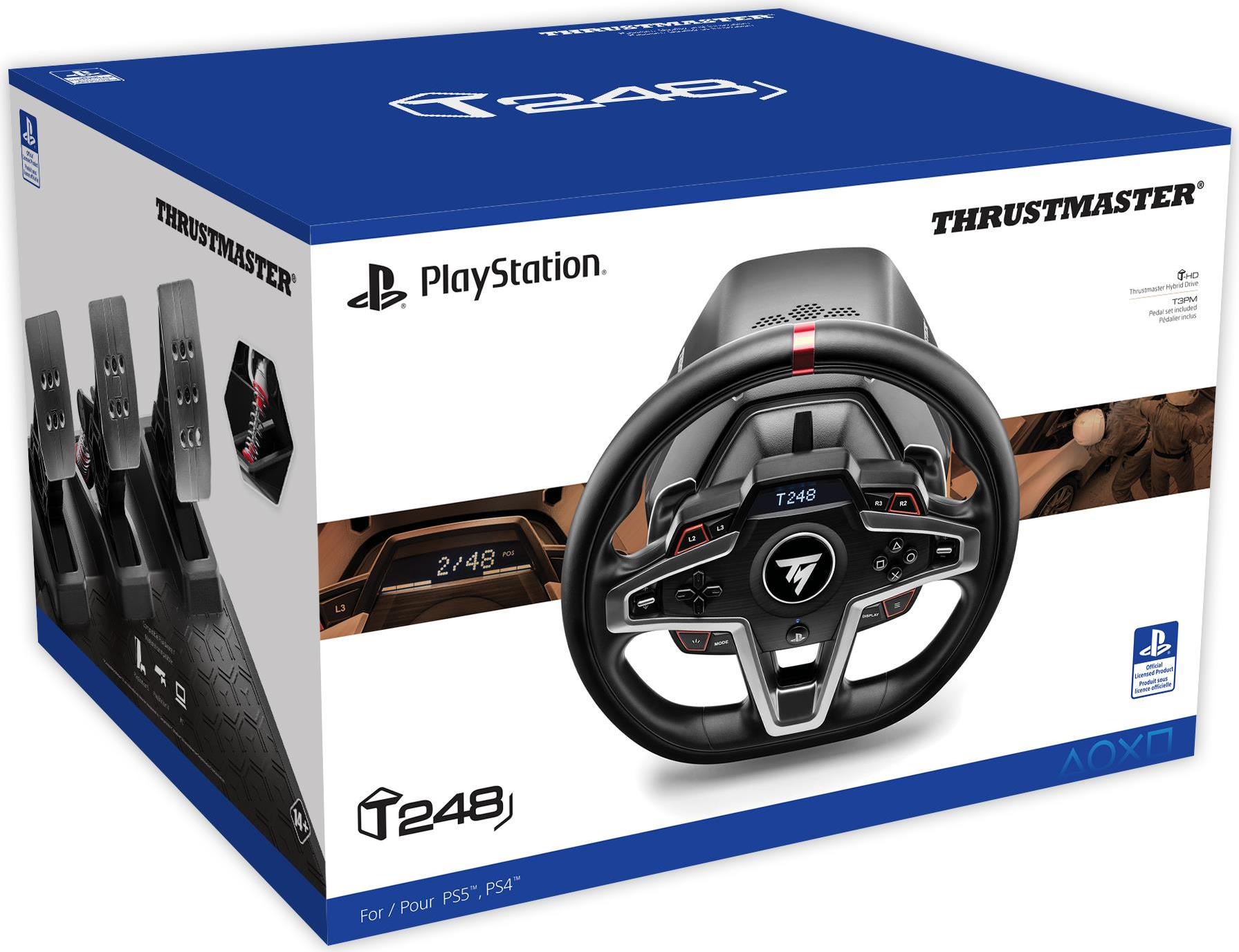 Купить ThrustMaster T248 - Lenkrad- und Pedale-Set - kabelgebunden - für PC, Sony PlayStation 4, Sony PlayStation 5 (4160783) в магазине wardena.ru