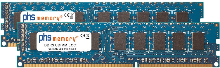 Купить PHS-memory 16GB (2x8GB) Kit RAM Speicher kompatibel mit Synology RackStation RS3617xs DDR3 UDIMM ECC 1600MHz PC3-12800E (SP524956) в магазине wardena.ru