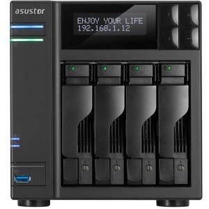 Купить ASUSTOR AS7004T - NAS-Server - SATA 6Gb/s / eSATA - RAID 0, 1, 5, 6, 10, JBOD - Gigabit Ethernet - iSCSI (90IX00E1-BW3S10) в магазине wardena.ru