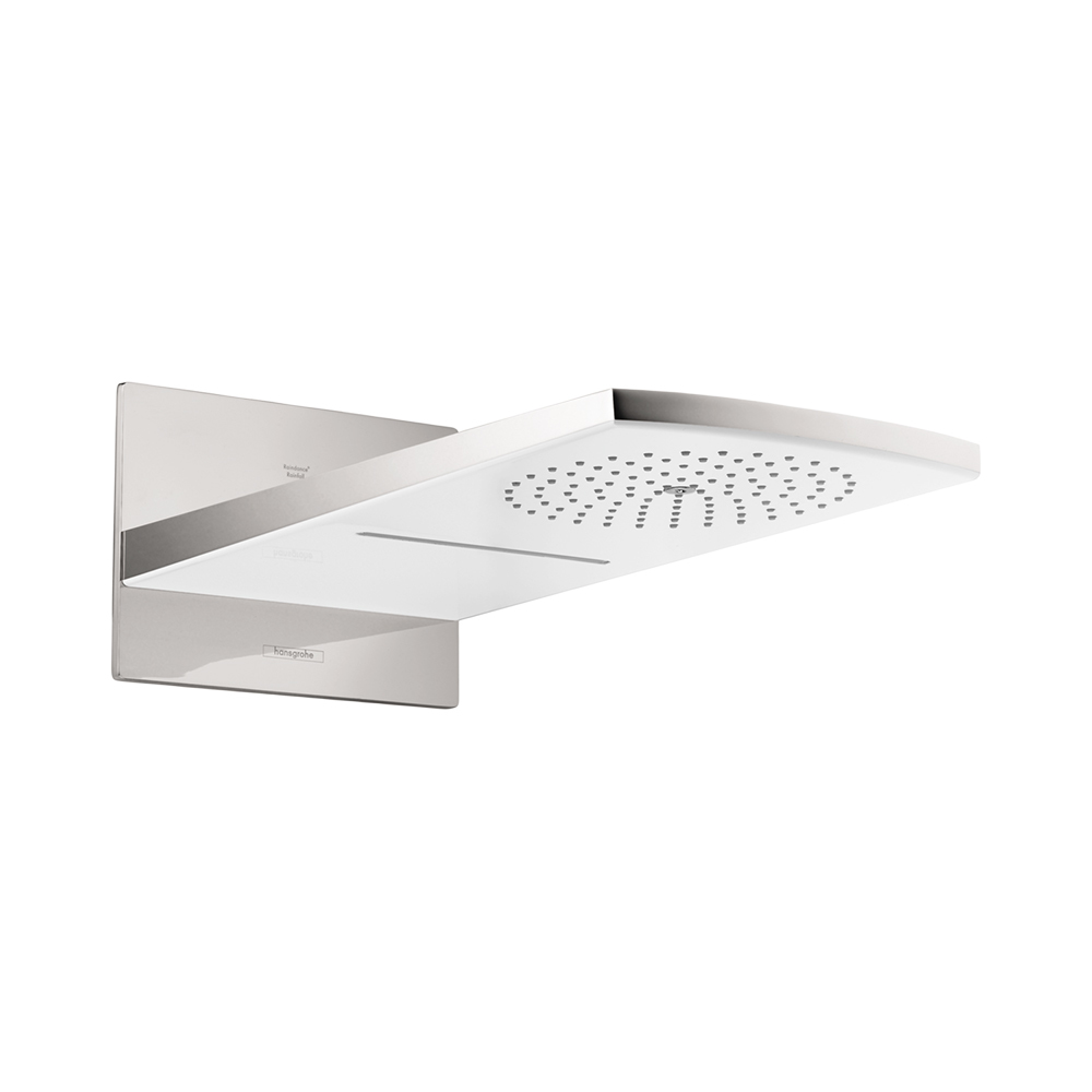 Купить Hansgrohe Raindance Rainfall Overhead Shower 2jet верхний душ хром-белый матовый 28433400 в магазине wardena.ru