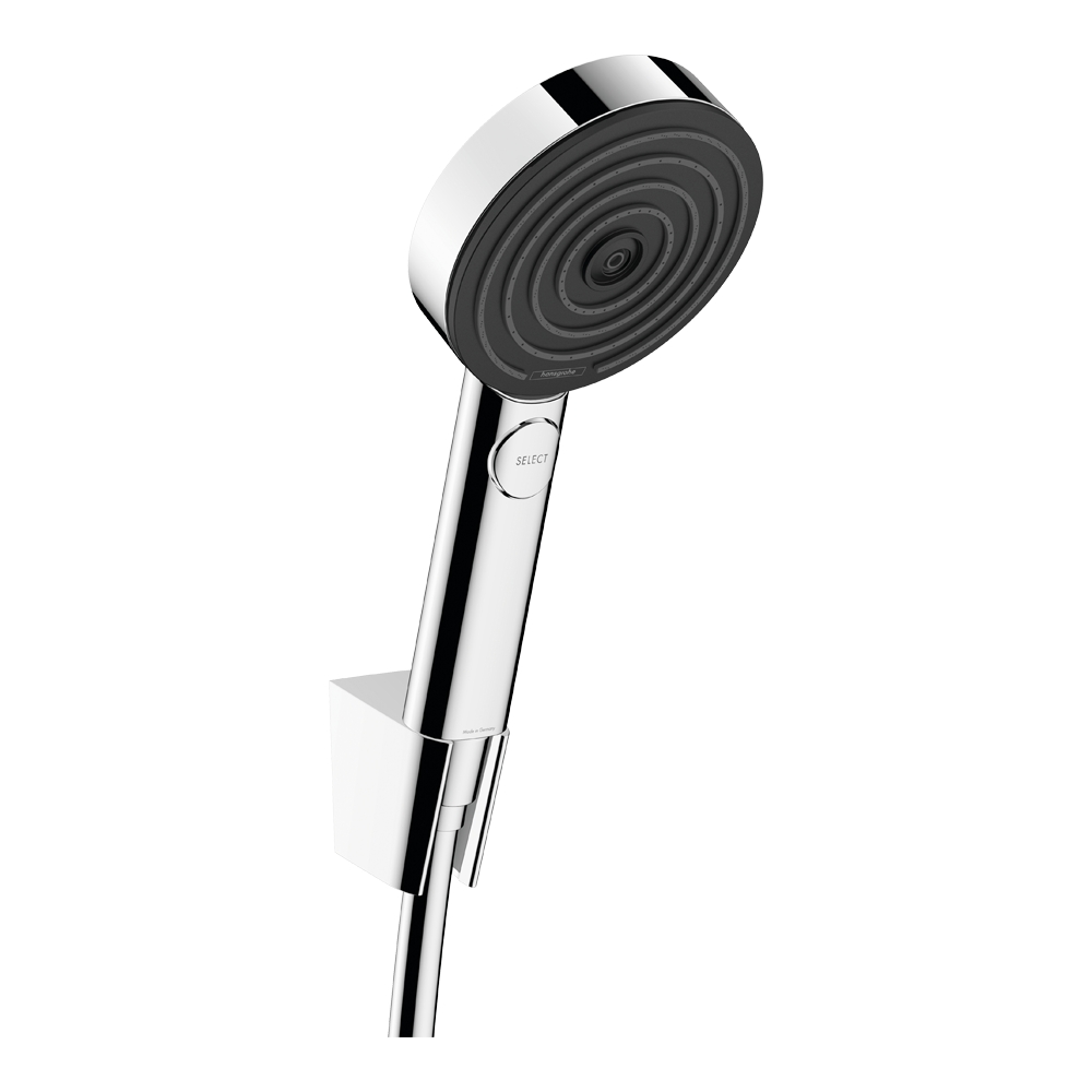 Купить Hansgrohe Pulsify Select S Душевой набор с держателем 105 3jet Relaxation, шланг 160 см хром 24303000 в магазине wardena.ru