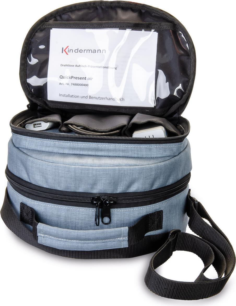 Купить Kindermann 7488000401 Audiogeräte-Koffer/Tasche Shoulder bag case Nylon Grau - Silber (2114262) в магазине wardena.ru