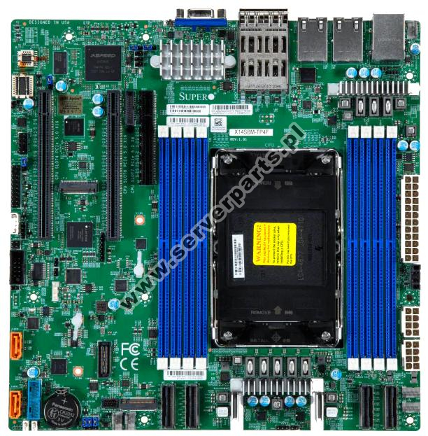 Купить Motherboard Supermicro MBD-X14SBM-TP4F SoC LGA4710 Socket E2 SATA M.2 DDR5 IPMI в магазине wardena.ru