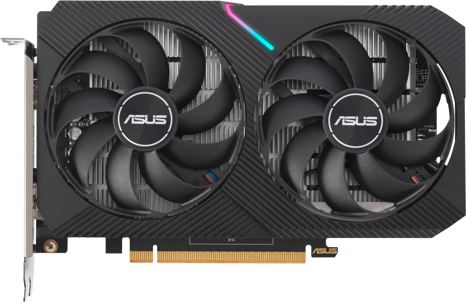 Купить ASUS Dual Radeon RX 6400 - Grafikkarten - Radeon RX 6400 - 4GB GDDR6 - PCIe 4,0 - HDMI, DisplayPort (90YV0H90-M0NA00) в магазине wardena.ru