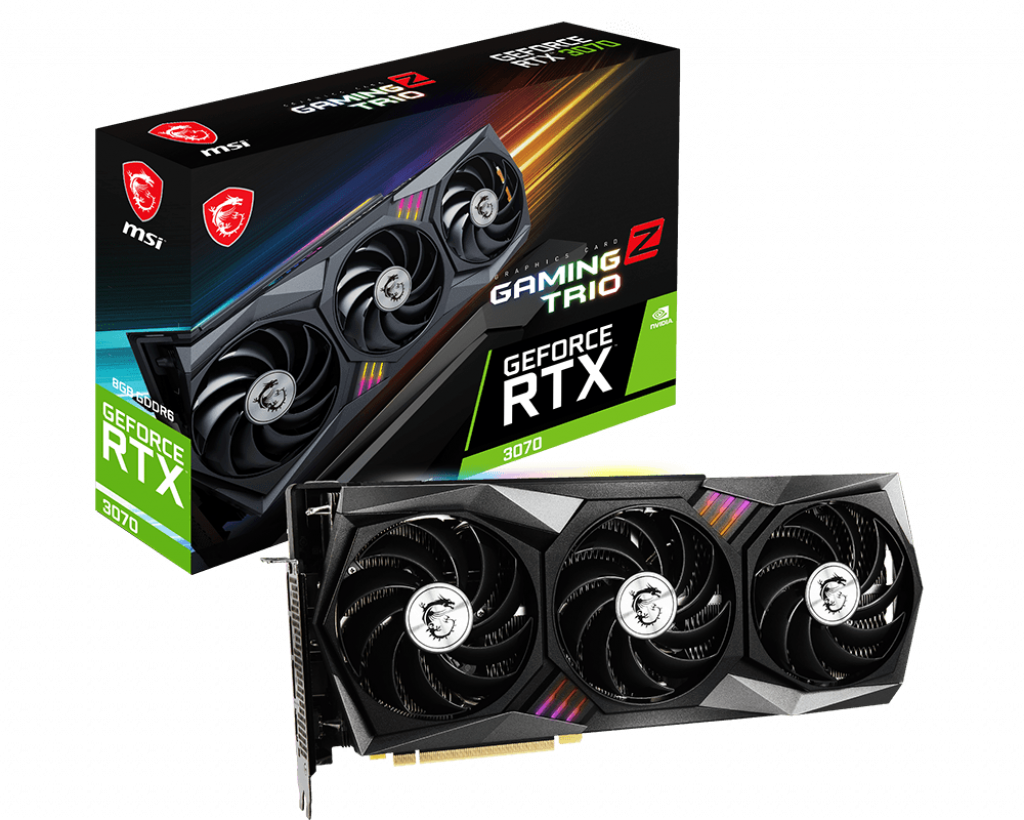 Купить MSI GeForce RTX 3070 GAMING Z TRIO 8G LHR - Grafikkarten - GF RTX 3070 - 8 GB GDDR6 - PCIe 4.0 - HDMI, 3 x DisplayPort (V390-264R) в магазине wardena.ru