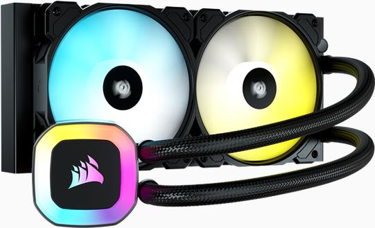Купить CORSAIR H100 RGB - Prozessor-Flüssigkeitskühlsystem - Kühlergröße: 240 mm - (für: LGA1156, LGA1366, LGA2011, LGA1150, LGA1151, AM4, LGA2066, LGA1200, LGA1700, AM5) - Kupfer - 120 mm (CW-9060053-WW) в магазине wardena.ru
