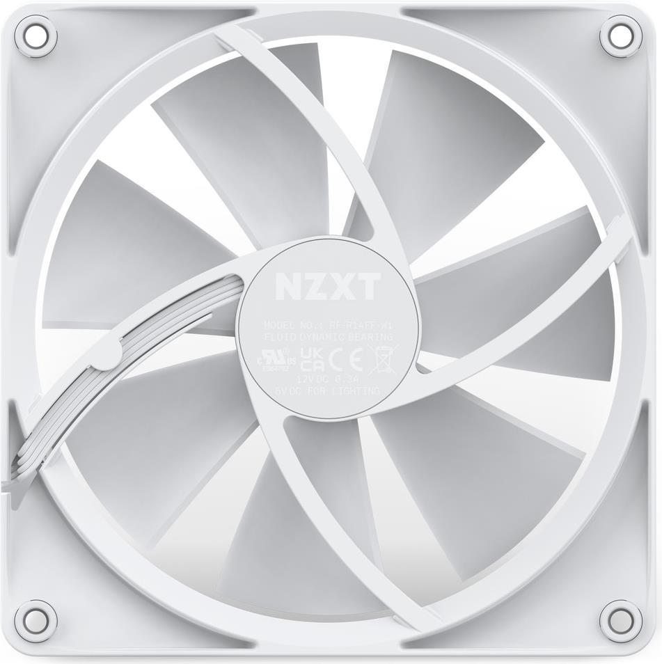 Купить NZXT F Series F120 RGB Triple Pack - Gehäuselüfter - 120 mm - Mattes Weiß (RF-R12TF-W1) в магазине wardena.ru