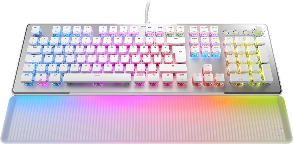 Купить ROCCAT Vulcan II Max - Volle Größe (100%) - USB - Optomechanischer Schlüsselschalter - QWERTZ - RGB-LED - Weiß (ROC-12-021) в магазине wardena.ru