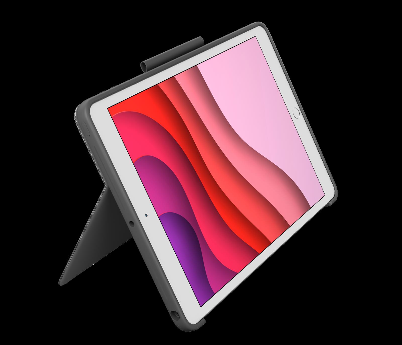 Купить Logitech Combo Touch - Tastatur und Foliohülle - mit Trackpad - hintergrundbeleuchtet - Apple Smart connector - Gesamtnordisch - Graphite - für Apple 10.2"  iPad (7. Generation), 10.5"  iPad Air, 10.5"  iPad Pro (920-009628) в магазине wardena.ru