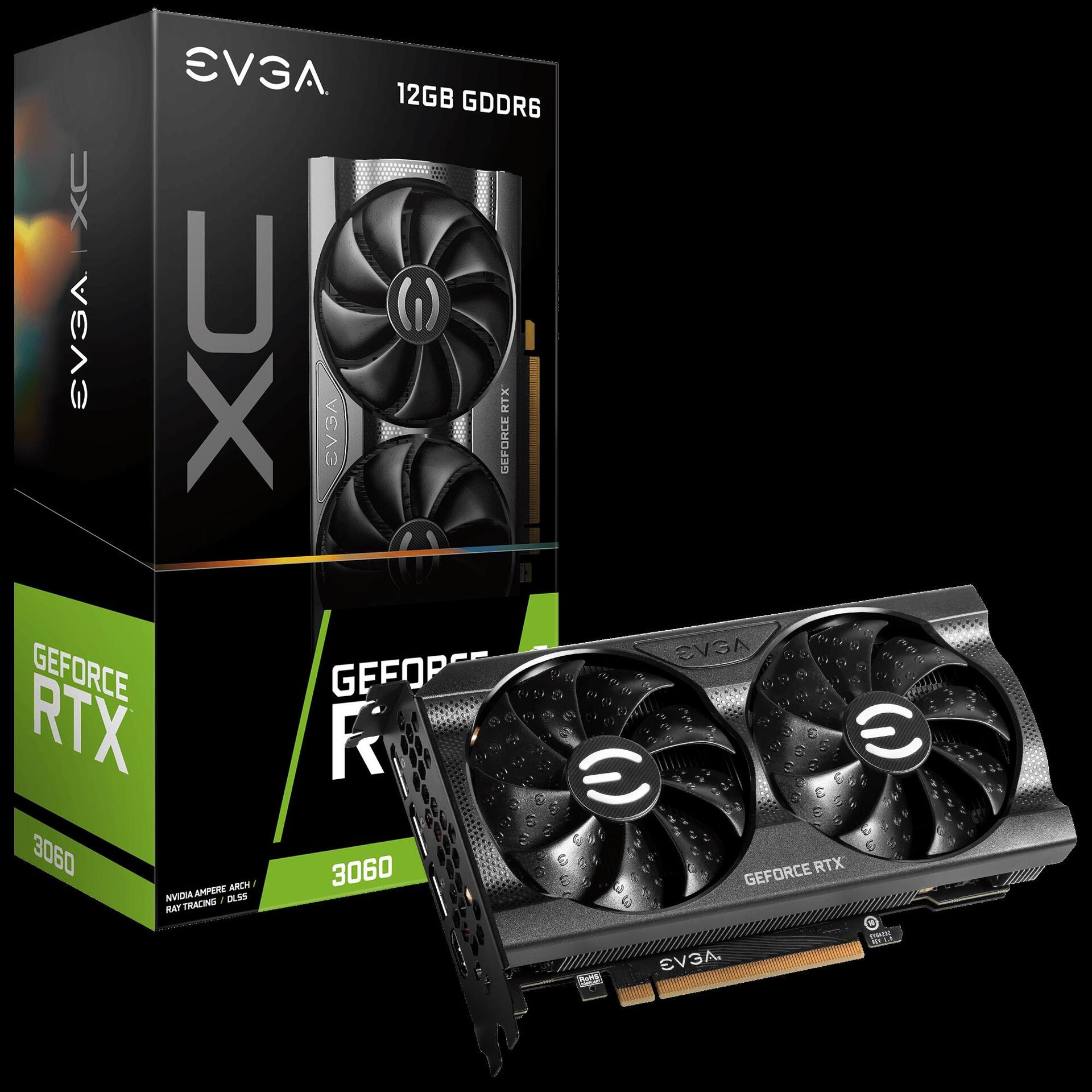 Купить EVGA GeForce RTX 3060 XC GAMING - Grafikkarten - GF RTX 3060 - 12 GB GDDR6 - PCIe 4.0 x16 - HDMI, 3 x DisplayPort (12G-P5-3657-KR) в магазине wardena.ru