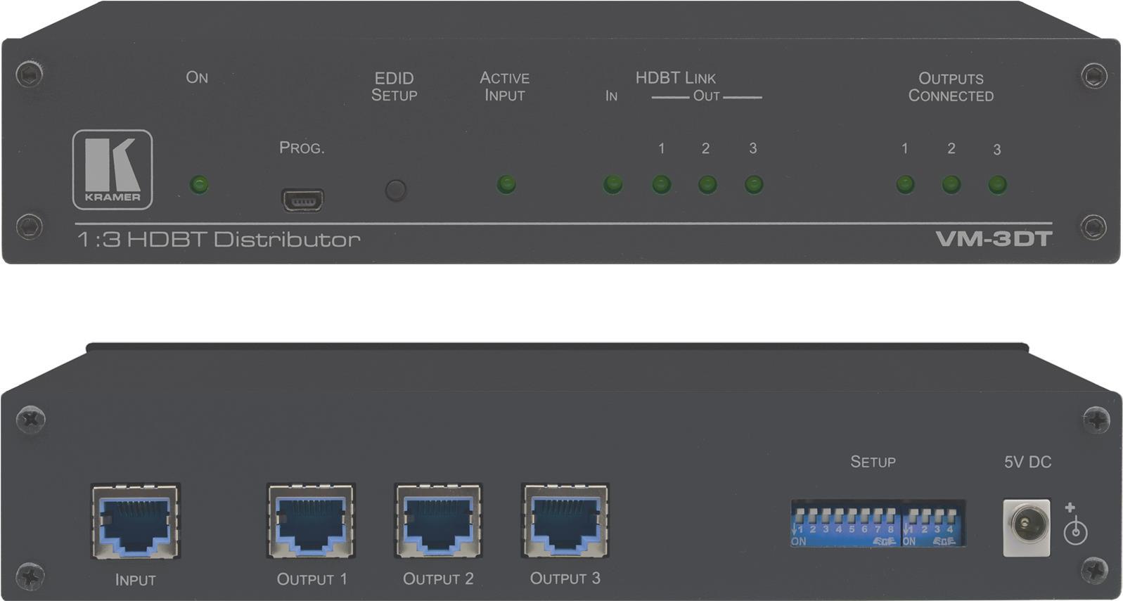 Купить KRAMER ELECTRONICS VM-3DT - 1:3 4K60 4:2:0 Long-Reach HDBaseT DA (10-804630190) в магазине wardena.ru
