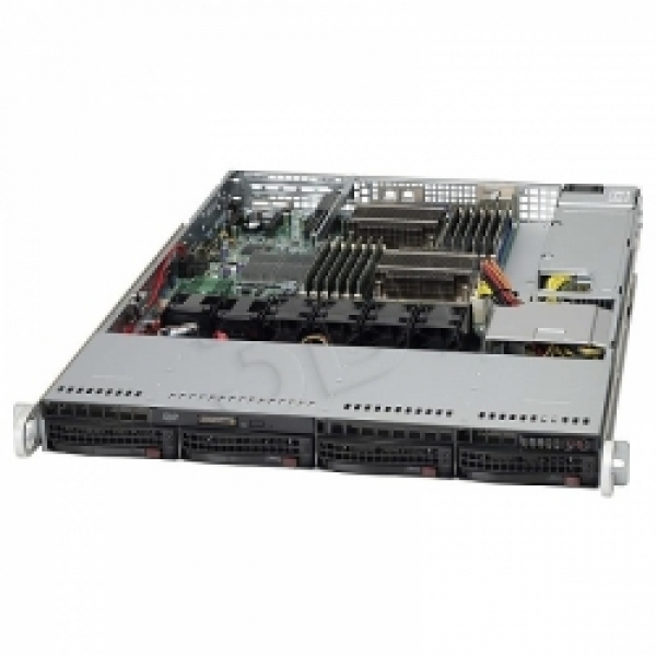 Купить Chassis Supermicro CSE-815TQ-600WB 1U 600W Hot-Swap 4xHDD SATA/SAS в магазине wardena.ru