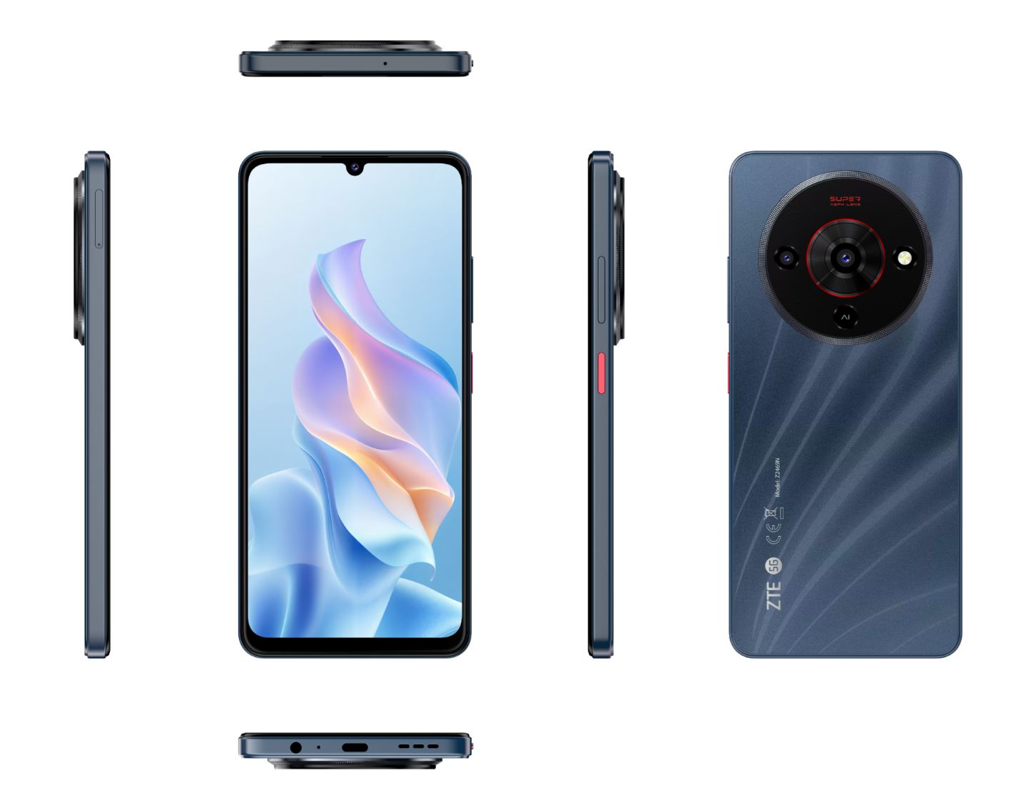 Купить ZTE Blade A76 128 GB 5G Smartphone 17,1 cm (6.75 Zoll) Android 50 MP Einzelne Kamera Kamera Dual Sim WiFi 5 (Stardust Black) [Energieklasse B] (123452601009) в магазине wardena.ru