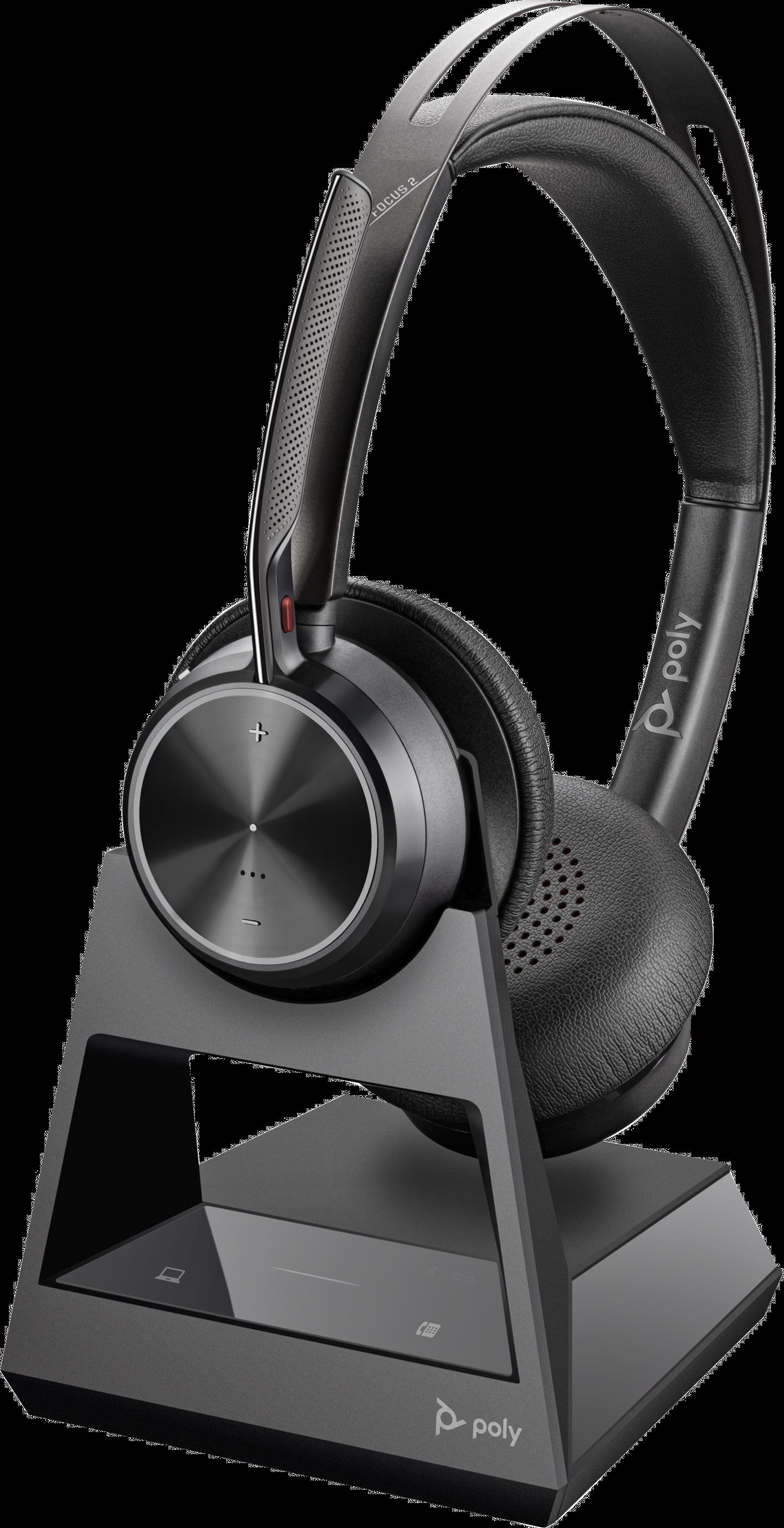 Купить HP POLY Poly Voyager Focus 2 - Headset - On-Ear - Bluetooth - kabellos, kabelgebunden - aktive Rauschunterdrückung - Adapter USB-C via Bluetooth - Schwarz - Zertifiziert für Microsoft Teams (76U47AA) в магазине wardena.ru