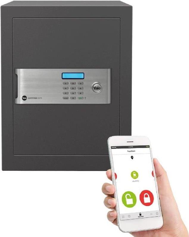Купить Von Möbelprofis zertifizierter Dokumententresor Max Security YALE mit Elektroschloss und Öffnungsbenachrichtigungen (Höhe 40 cm, Breite 35 cm). (SEIFYSM400EG2) в магазине wardena.ru