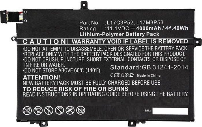 Купить CoreParts Laptop Battery, 44Wh Li-ion FRU01AV463 for Lenovo ThinkPad L480 (FRU01AV463-CP) в магазине wardena.ru