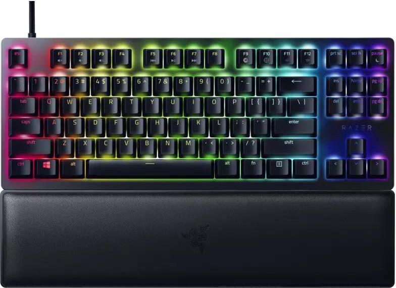 Купить Razer Huntsman V2 TKL Gaming-Tastatur RGB-LED-Beleuchtung, nordisches Layout, Clicky Purple Switch (RZ03-03941300-R3N1) в магазине wardena.ru
