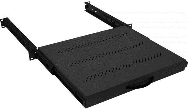 Купить TRITON 48,30cm (19") Fachboden, ausziehbar, 1 HE, T=450 mm, schwarz zum Einbau in die 48,30cm (19") Ebenen der Standschränke (RAB-UP-X31-A1) в магазине wardena.ru