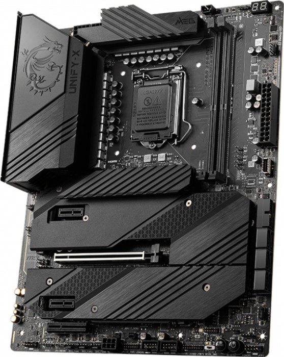 Купить MSI MEG Z590 UNIFY-X - Motherboard - ATX - LGA1200-Sockel - Z590 Chipsatz - USB-C Gen2, USB 3.2 Gen 1, USB 3.2 Gen 2, USB-C Gen 2x2 - 2.5 Gigabit LAN, Wi-Fi, Bluetooth - Onboard-Grafik (CPU erforderlich) - HD Audio (8-Ka (7D38-006R) в магазине wardena.ru