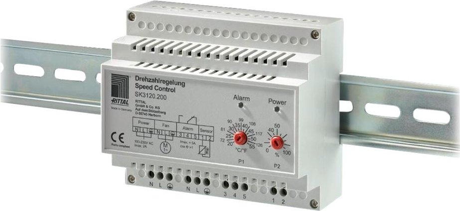 Купить Rittal SK - Rackgebläse-Geschwindigkeitsregler - Wechselstrom 100-230 V (3120.200) в магазине wardena.ru