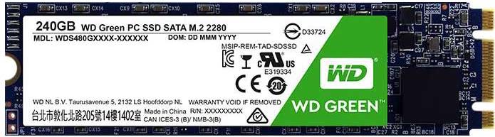 Купить WD Green PC SSD WDS240G1G0B - SSD - 240 GB - intern - M.2 2280 - SATA 6Gb/s в магазине wardena.ru