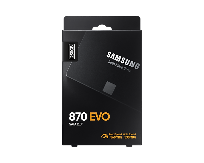Купить Samsung 870 EVO 250 GB 2.5" Serial ATA III V-NAND MLC (MZ-77E250BW) в магазине wardena.ru