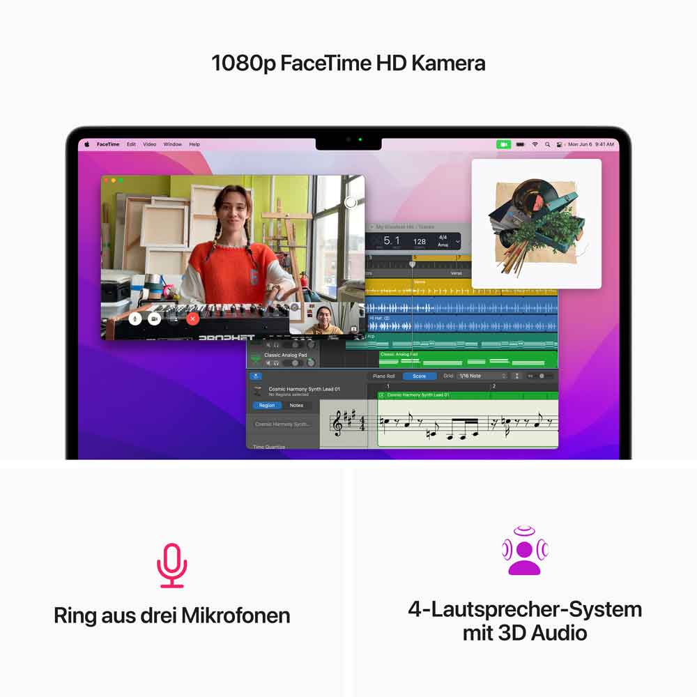 Купить Apple MacBook Air - M2 - M2 8-core GPU - 8 GB RAM - 256 GB SSD - 34.5 cm (13.6") IPS 2560 x 1664 (WQXGA) - Wi-Fi 6 - Space-grau - kbd: Deutsch (MLXW3D/A) в магазине wardena.ru