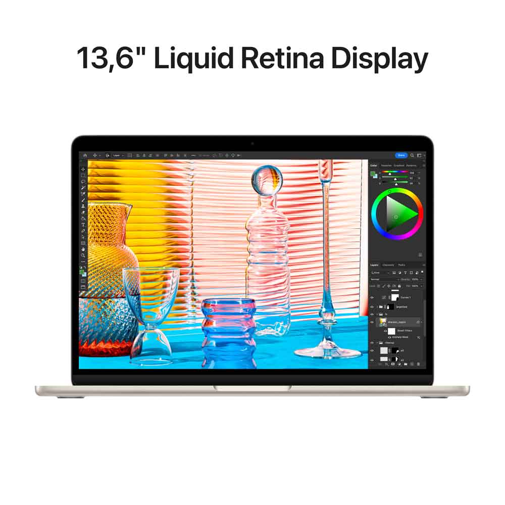 Купить Apple MacBook Air - M2 - M2 8-core GPU - 8 GB RAM - 256 GB SSD - 34.5 cm (13.6") IPS 2560 x 1664 (WQXGA) - Wi-Fi 6 - Starlight - kbd: Deutsch (MLY13D/A) в магазине wardena.ru