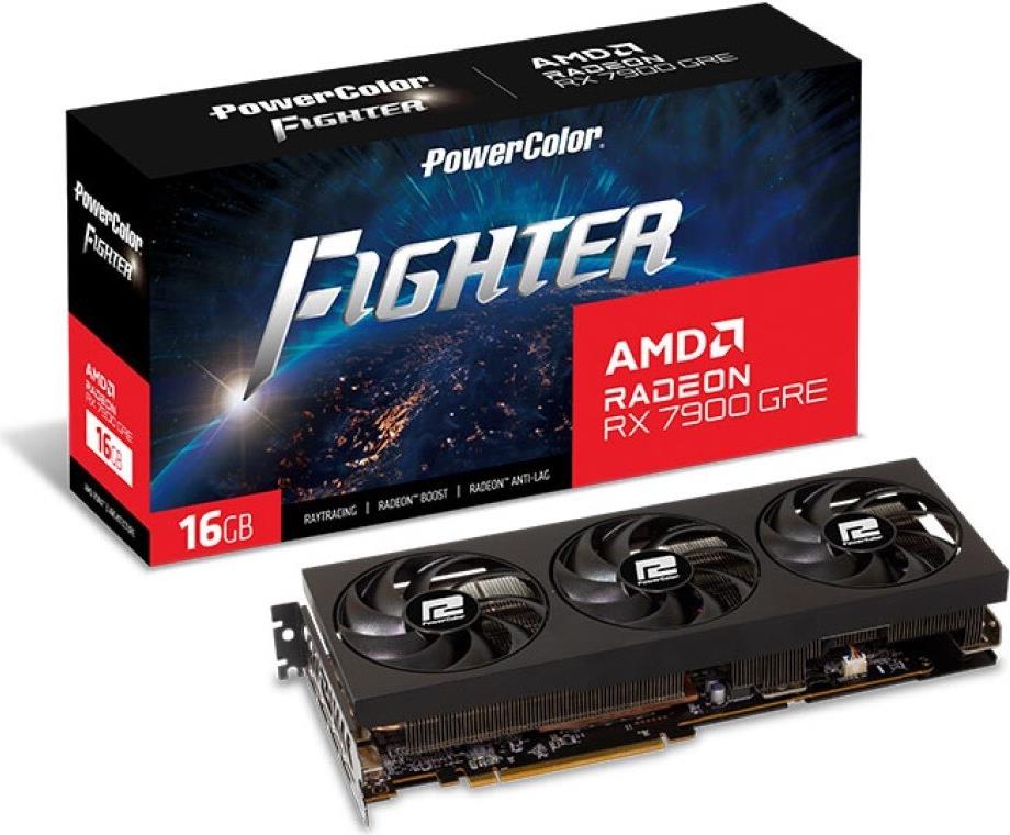 Купить Powercolor 7900GRE Fighter 16GB DDR6 retail retail (RX7900GRE 16G-F/OC) в магазине wardena.ru