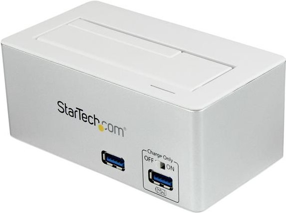 Купить StarTech.com USB 3.0 auf SATA / SSD Festplatten Dockingstation mit integriertem USB Schnelllade-Hub und UASP-Unterstützung für SATA 6 GB/s - Speicher-Controller - 2.5", 3.5" (6.4 cm, 8.9 cm) - SATA 6Gb/s - USB 3.0 - Weiß (SDOCKU33HW) в магазине wardena.ru