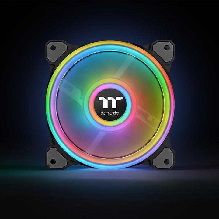 Купить Thermaltake Riing 12 RGB Fan TT Premium Edition - Gehäuselüfter - 120 mm (Packung mit 3) (CL-F088-PL12SW-A) в магазине wardena.ru