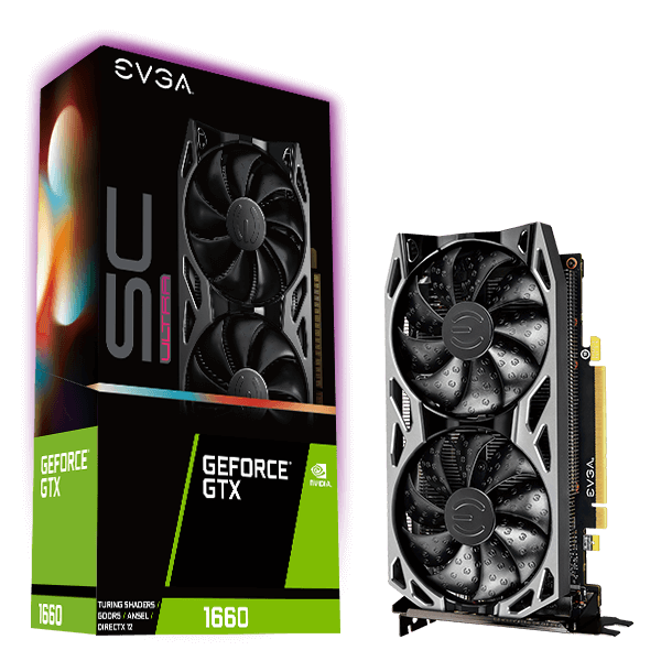 Купить EVGA GeForce GTX 1660 SC ULTRA GAMING - Grafikkarten - GF GTX 1660 - 6 GB GDDR5 - PCIe 3.0 x16 - DVI, HDMI, DisplayPort (06G-P4-1067-KR) в магазине wardena.ru