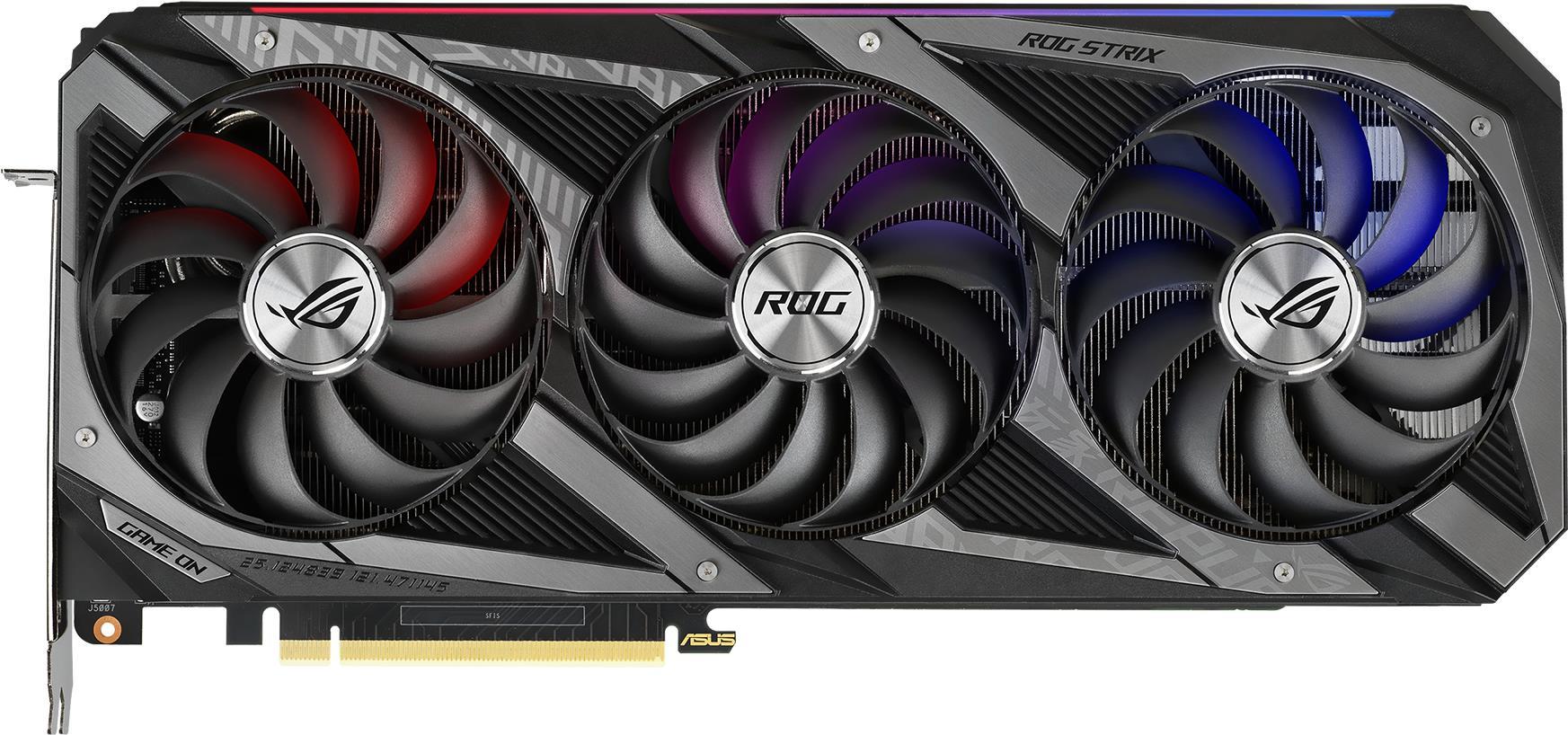 Купить ASUS ROG Strix GeForce RTX 3070 Ti OC, ROG-STRIX-RTX3070TI-O8G-GAMING, 8GB GDDR6X, 2x HDMI, 3x DP (90YV0GW0-M0NA00) в магазине wardena.ru