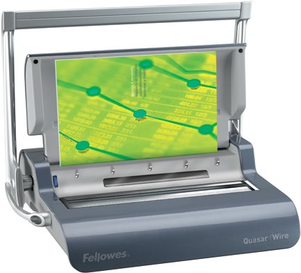 Купить Fellowes Drahtbindegerät Quasar Wire, anthrazit-glänzend bis DIN A4, Stanzleistung: 15 Blatt, Bindekapazität: 130 (5224101) в магазине wardena.ru