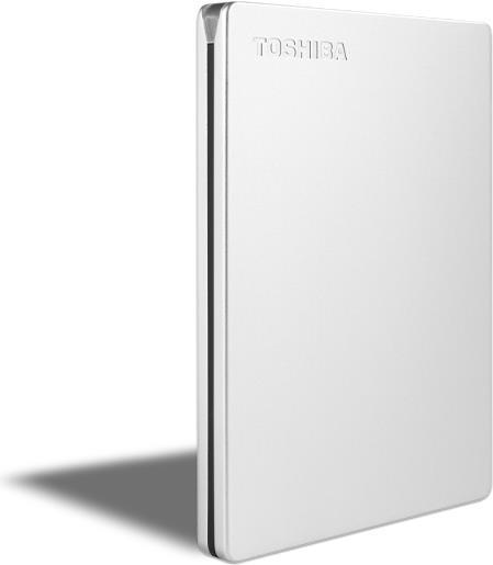 Купить Toshiba Canvio Slim - Festplatte - 1 TB - extern (tragbar) - 2.5" (6.4 cm) - USB 3.2 Gen 1 - Silber (HDTD310ES3DA) в магазине wardena.ru