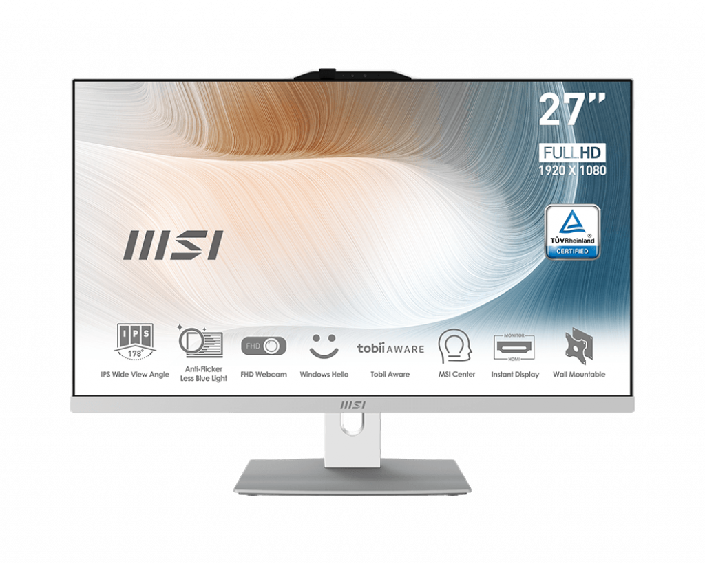 Купить MSI Modern AM272P 12M 016DE - All-in-One (Komplettlösung) - Core i7 1260P / 2,1 GHz - RAM 32GB - SSD 1TB - NVMe - Iris Xe Graphics - GigE, Bluetooth 5,2 - WLAN: 802,11a/b/g/n/ac/ax, Bluetooth 5,2 - Win 11 Home - Monitor: (00AF8212-016) в магазине wardena.ru