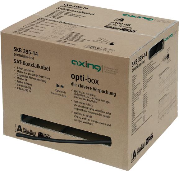 Купить Axing SKB39514 Koaxialkabel 250 m Schwarz (SKB 395-14) в магазине wardena.ru