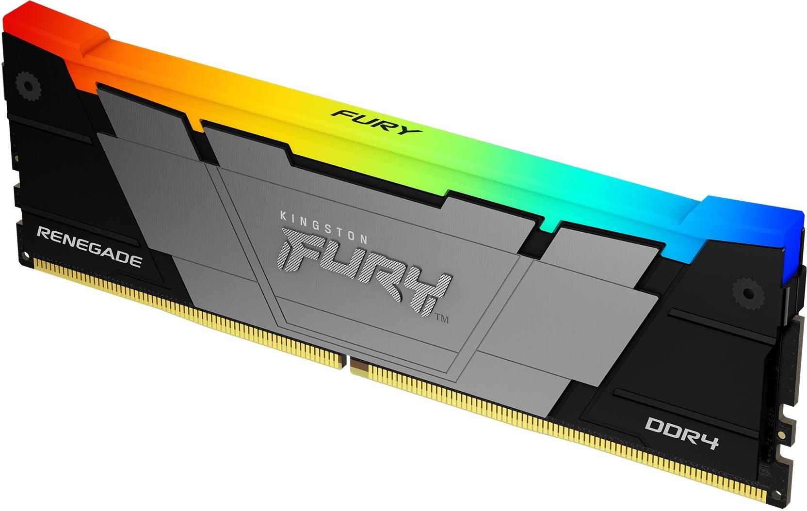 Купить Kingston FURY Renegade RGB - DDR4 - Modul - 16GB - DIMM 288-PIN - 1800 MHz / PC4-28800 - CL16 - non-ECC - Schwarz (KF436C16RB12A/16) в магазине wardena.ru