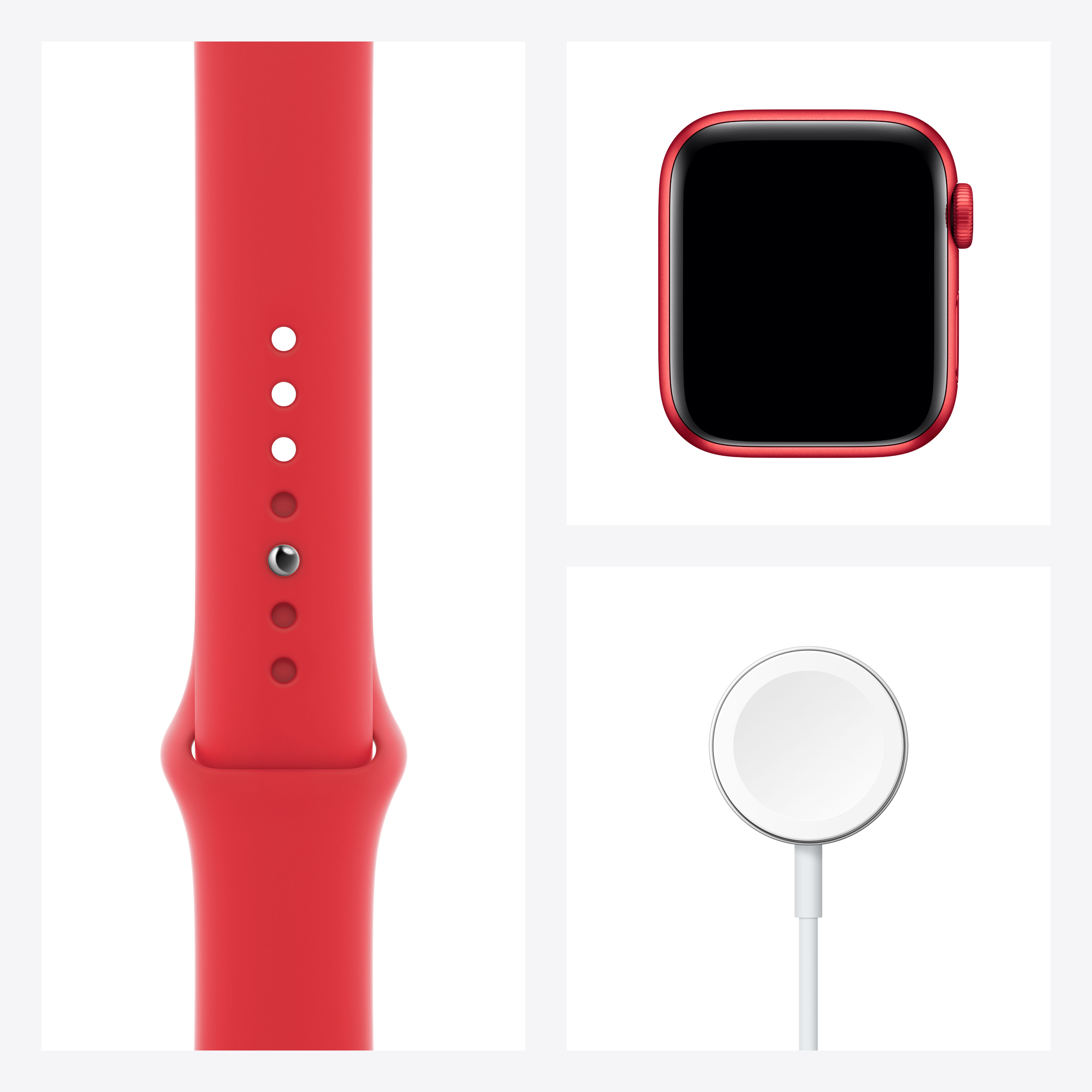 Купить Apple Watch Series 6 (GPS) - (PRODUCT) RED - 40 mm - Red Aluminium - intelligente Uhr mit Sportband - Flouroelastomer - rot - Bandgröße 130-200 mm - S/M/L - 32GB - Wi-Fi, Bluetooth - 30,5 g (M00A3FD/A) в магазине wardena.ru