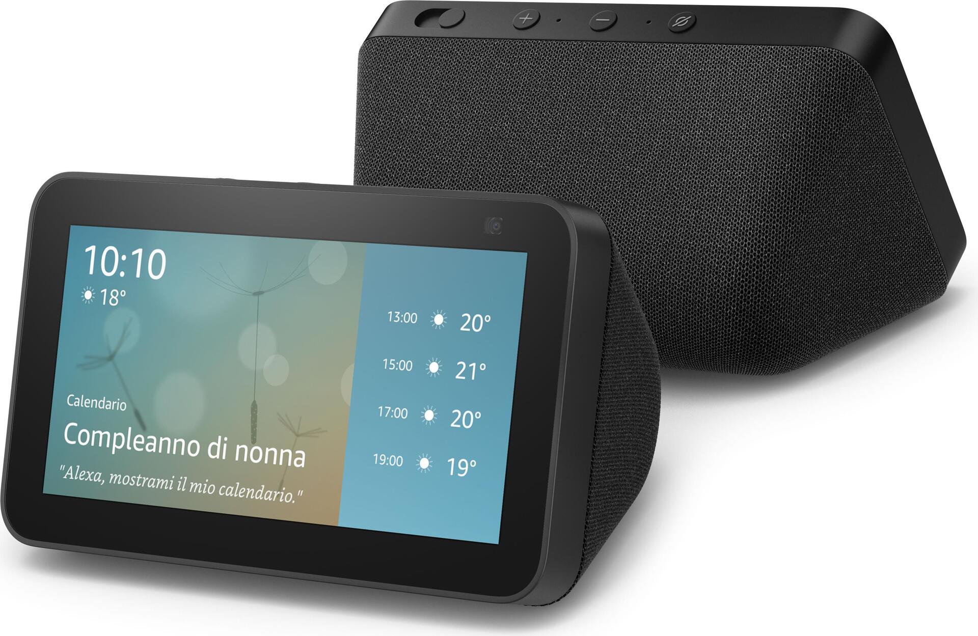 Купить Amazon Echo Show 5 - Amazon Alexa - Rechteck - Anthrazit - 14 cm (5.5" ) - 960 x 480 Pixel - 2 MP (B08KH2MTSS) в магазине wardena.ru