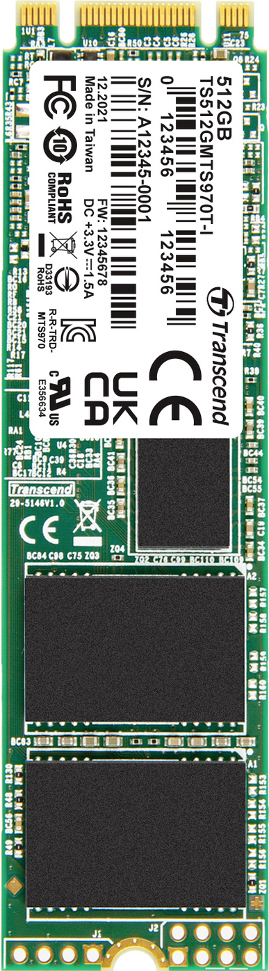 Купить Transcend 512 GB Interne M.2 SATA SSD 2280 TS512GMTS970TI-VS1 (TS512GMTS970TI-VS1) в магазине wardena.ru