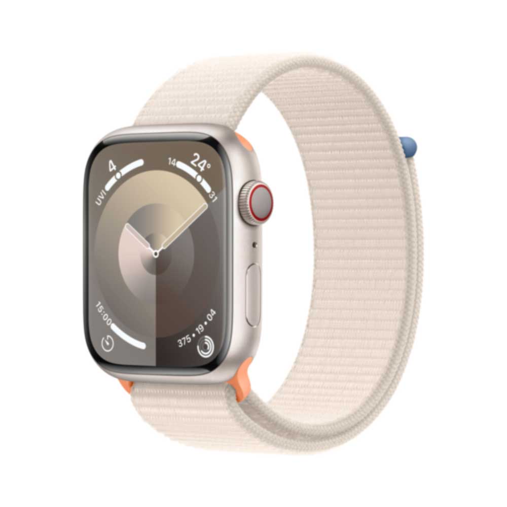 Купить APPLE Watch Series 9 GPS + Cellular 45mm Starlight Aluminium Case with Starlight Sport Loop (MRMA3QF/A) в магазине wardena.ru