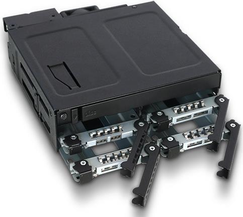 Купить ICY Dock ToughArmor MB604SPO-B - Gehäuse für Speicherlaufwerke - 2.5" (6.4 cm) - Schwarz (MB604SPO-B) в магазине wardena.ru