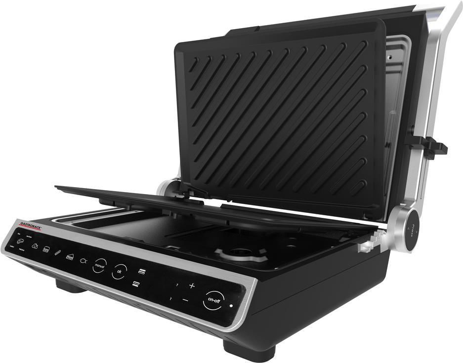 Купить Gastroback Design BBQ Advanced Smart - Schwarz - Edelstahl - Rechteckig - Berührung - 250 x 280 mm - Scharnier - CE - GS TÜV (42542) в магазине wardena.ru