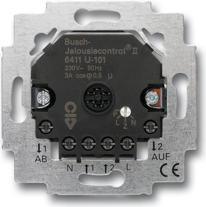 Купить Busch-Jaeger 6411 U-101 Unterputzmontiert Auslöser Rollo/Jalousie 2 Kanäle (2CKA006410A0377) в магазине wardena.ru