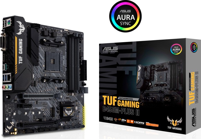 Купить ASUS TUF GAMING B450M-PLUS II - Motherboard - micro ATX - Socket AM4 - AMD B450 - USB-C Gen1, USB 3,2 Gen 1, USB 3,2 Gen 2 - Gigabit LAN - Onboard-Grafik (CPU erforderlich) - HD Audio (8-Kanal) (90MB1620-M0EAY0) в магазине wardena.ru