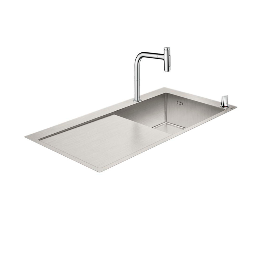 Купить Hansgrohe C71-F450-07 Комбинация для кухни 450 с крылом сталь 43205800 в магазине wardena.ru