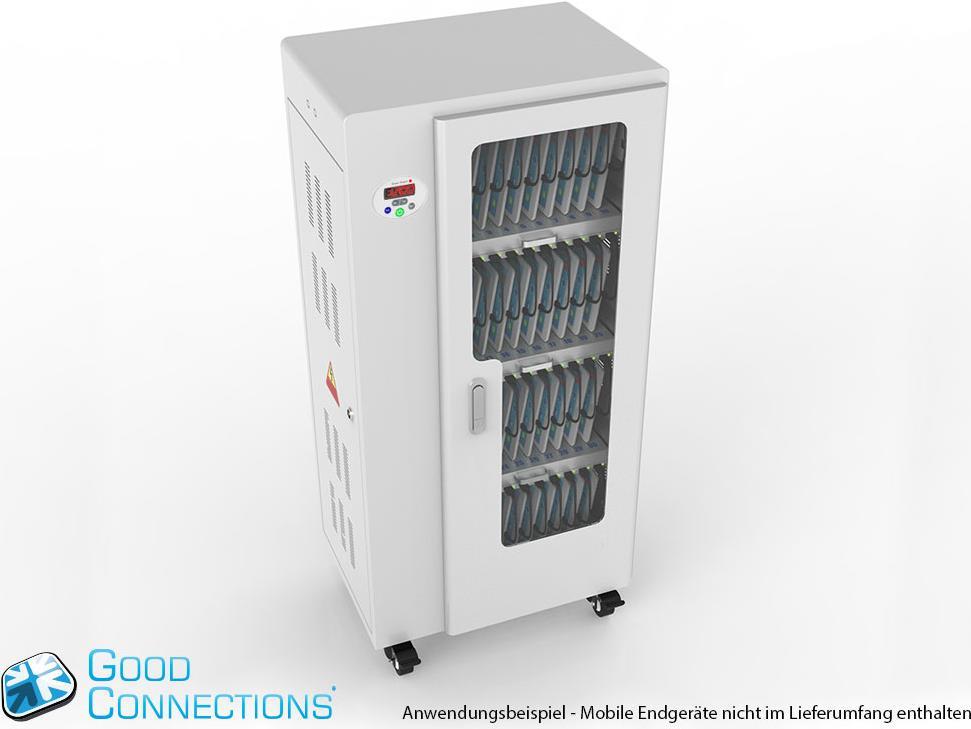 Купить Good Connections - Wagen (sync, charge and UV clean) - für 40 Tablets - verriegelbar - Aluminium, Stahl, Acryl - Grau - Ausgang: 5 V (PCT01-B40G) в магазине wardena.ru
