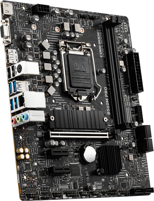 Купить MSI B560M-A PRO - Motherboard - micro ATX - LGA1200-Sockel - B560 - USB 3.2 Gen 1 - 2.5 Gigabit LAN - Onboard-Grafik (CPU erforderlich) - HD Audio (8-Kanal) (7D20-002R) в магазине wardena.ru